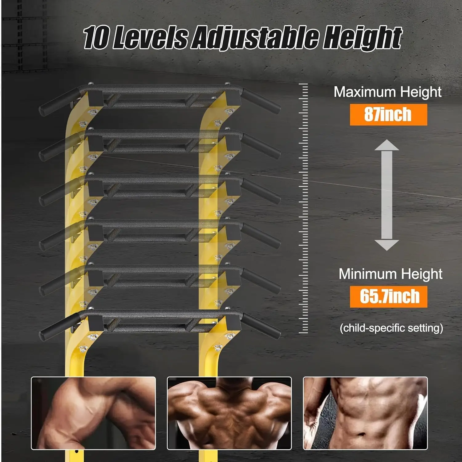 Multi-Function Power Tower Dip Station, All-in-One Freestanding Pull Up Bar for Home Gym, 7-Level Height Adjustable Strength Training Equipment, Power Rack with 330 lbs Weight Capacity
