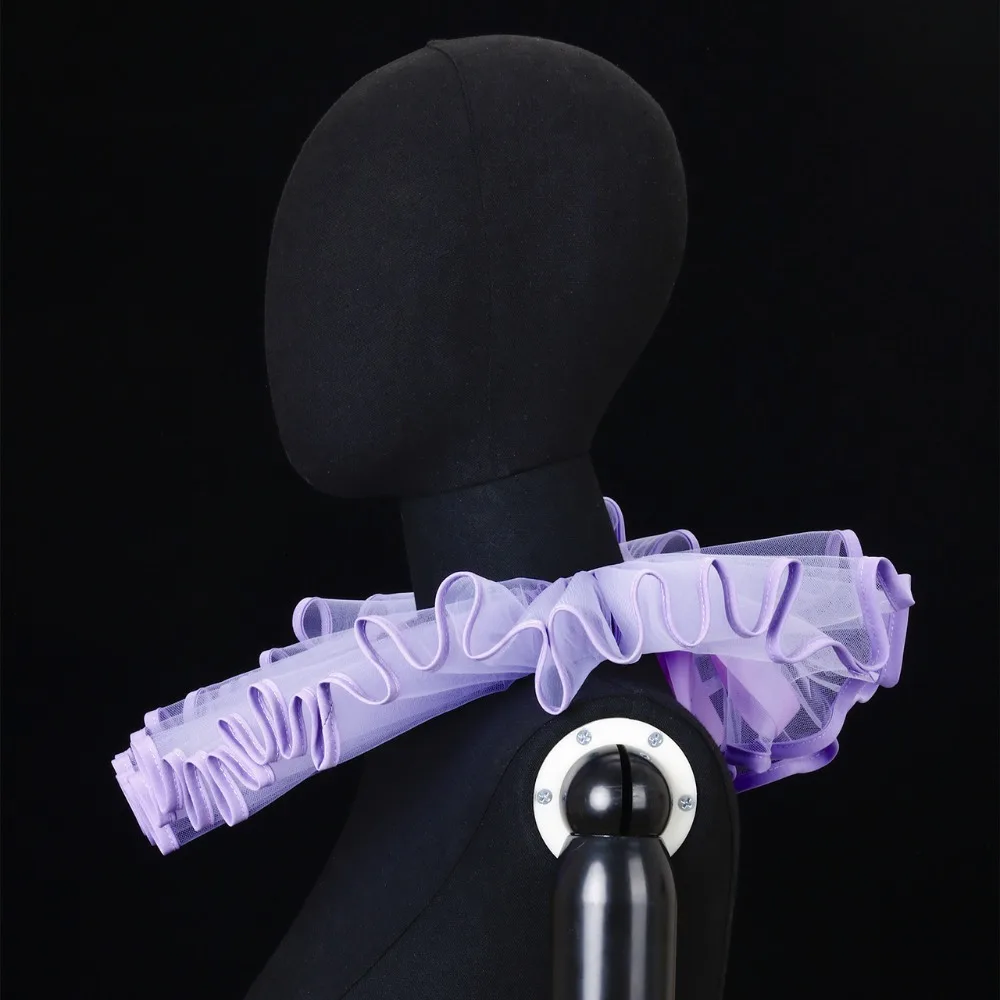 

Съемный Шекспирский воротник с рюшами Элегантный винтажный Ренессансный накладной воротник Оперный викторианский костюм