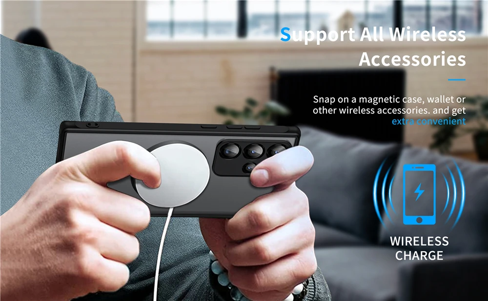 Magsafe Stoßfeste Hüllen für Samsung Galaxy A57 A55 A25 A35 A54 A37 A17 A07 A56 A36 A26 A16 A52 S 5G M07 Magnetische Ladehülle – Detail 5