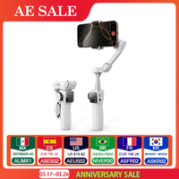 AOCHUAN Smart V8 3-Axis Handheld Gimbal Phone Stabilizer with Extension Rod Tripod Face Tracking for iPhone Android Tiktok Vlog