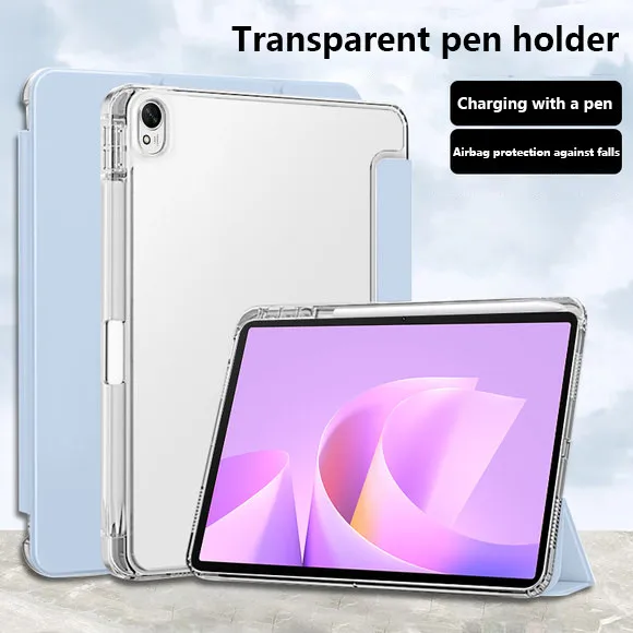 

Transprent Soft TPU Case For Huawei MatePad 11.5 2025 11.5 S Air 11.5 11 PaperMatte Pro 11 SE 10.4 Leather Cover With Pen Slot