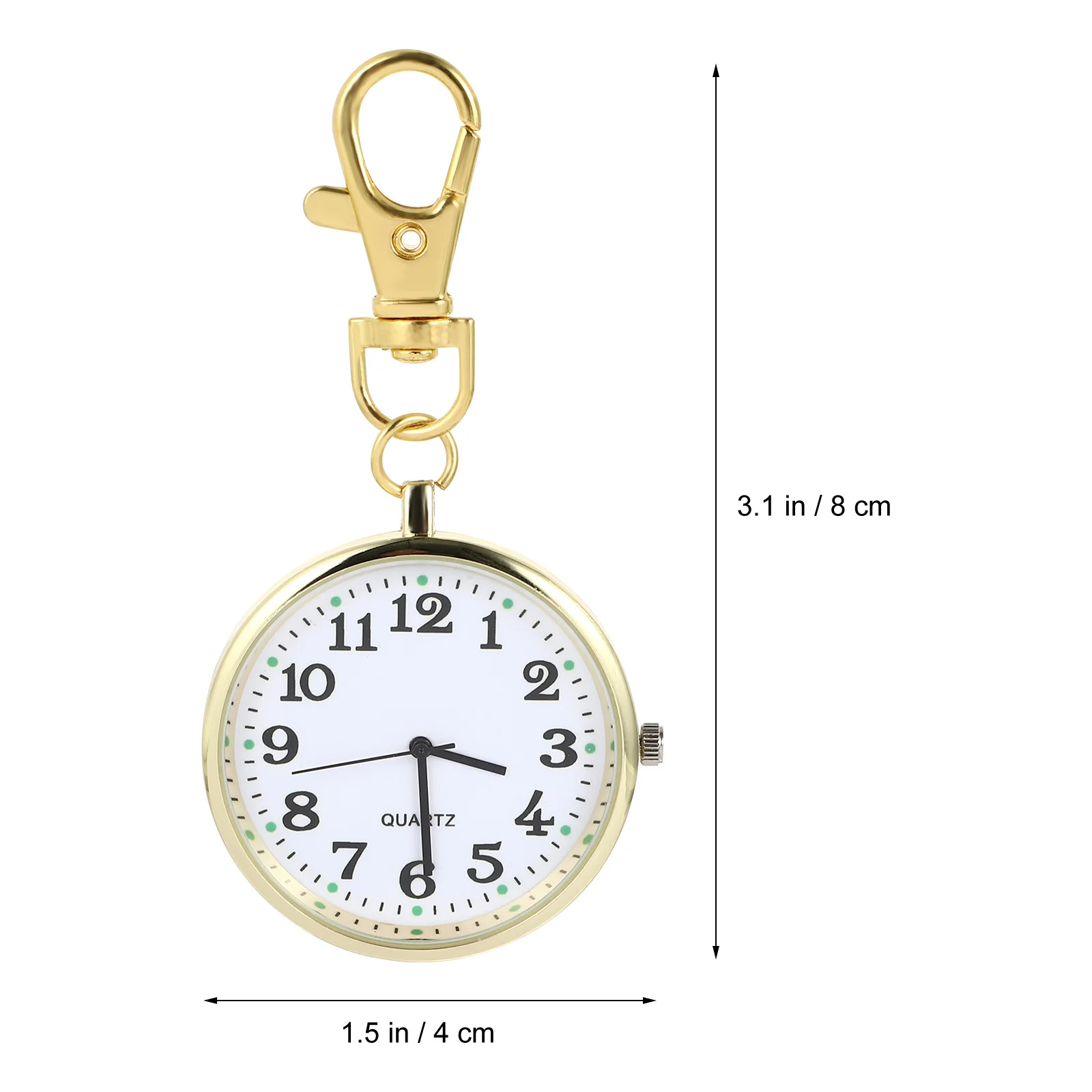 

Luminous Keychain Pocket Watch Hanging Unisex Watch For Middle Aged Elderly Large Face Accurate Time Lightweight Comfortable