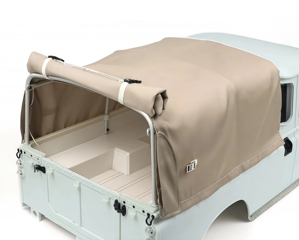 Boom Racing BRX02435SD KUDU Short Canvas Soft Top For BRX02 D109 Pickup 1/10 RC Scale Crawler