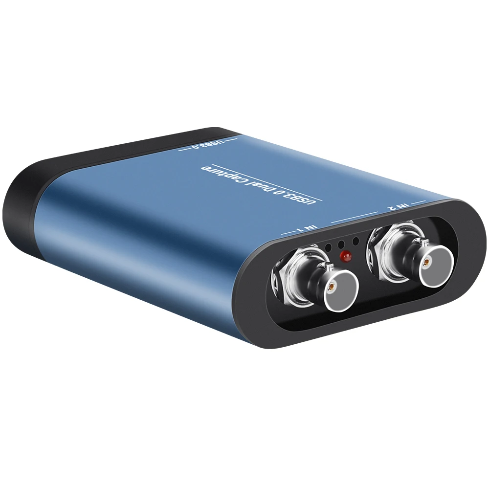 2 Channels SDI 1080P60 Video Capture Card SDI to USB 3.0 Video Dongle Game Live Streaming Broadcast