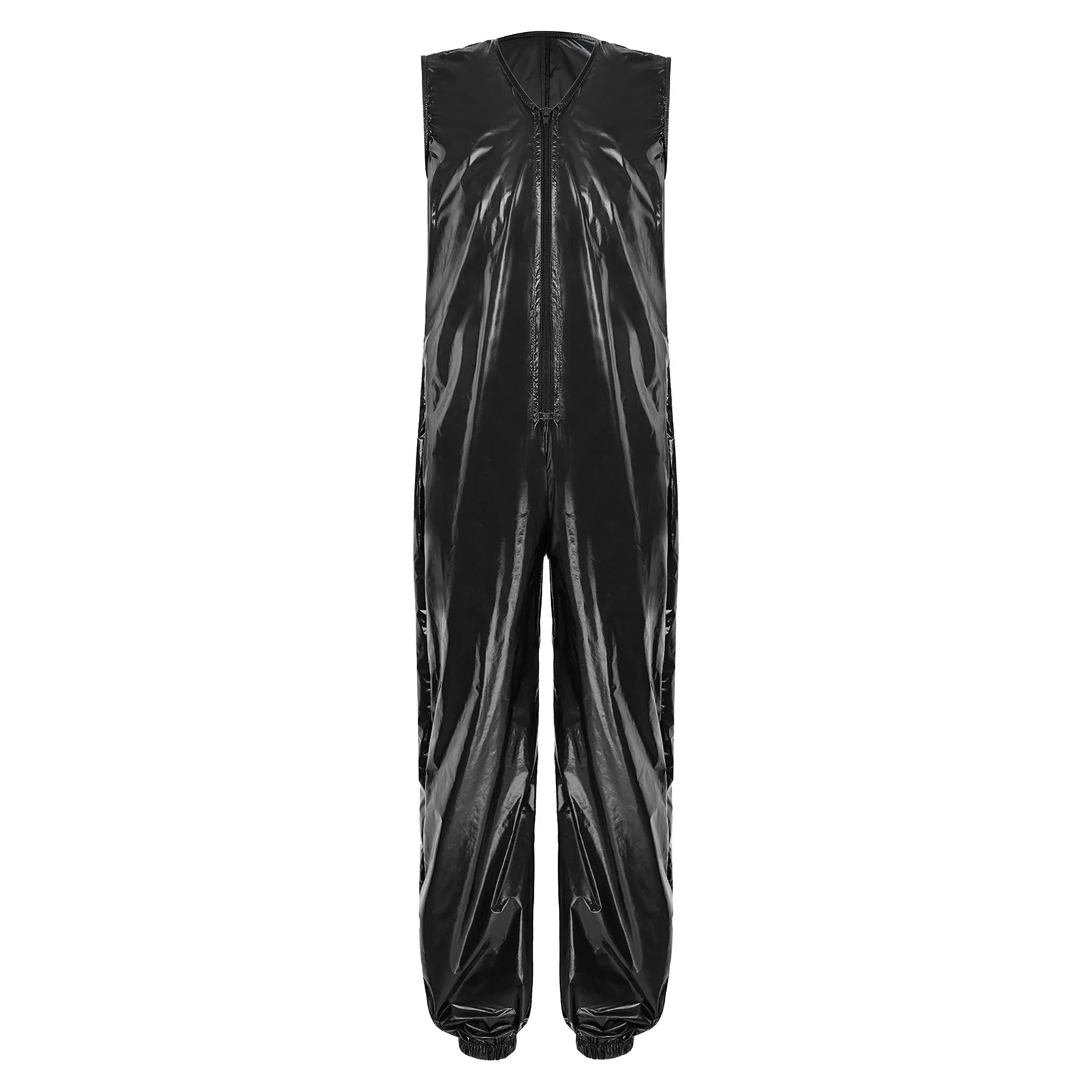 Children Adaptive Dance Jumpsuit Water Resistant Diaper Cover Bodysuit Sleeveless Zip-up Elastic Leg Opening Rompers Unitard