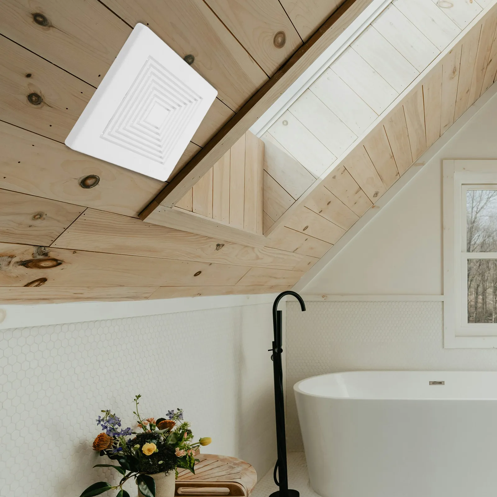 

Крышка для вытяжного вентилятора в ванную комнату, 11x11 дюймов, квадратная, с пружинной пластиковой решеткой, для удаления паров из душа, универсальная потолочная вентиляция