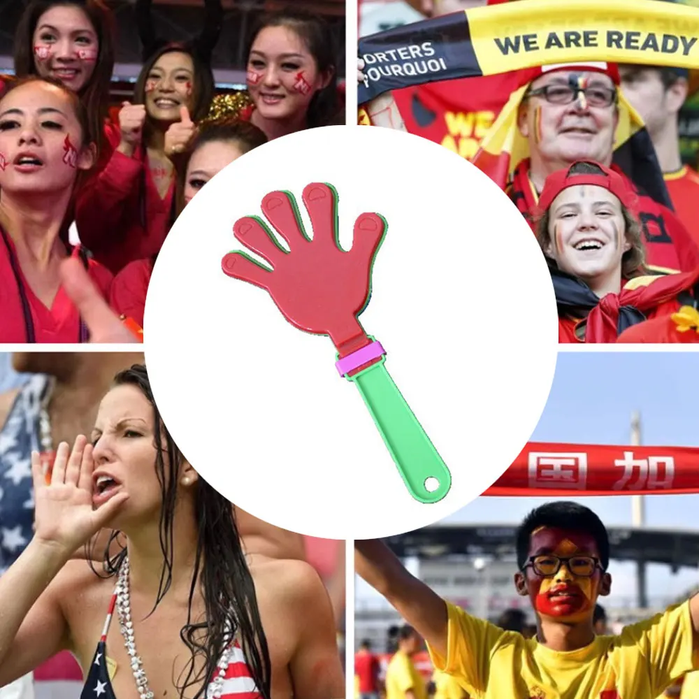 1Pc 19cm Fashion Colorful Hand Clapper Concert Party Cheerleading Cheering Props Children Small Clap Your Hands Clapping Toy