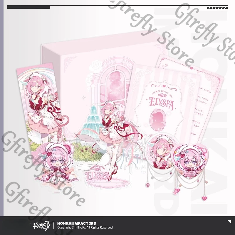 

Honkai Impact 3 Elysia Cosplay Acylic Standing Plate Badge Keychain Genuine Ornament Christmas Gift Box Mascot (Pre Sale)