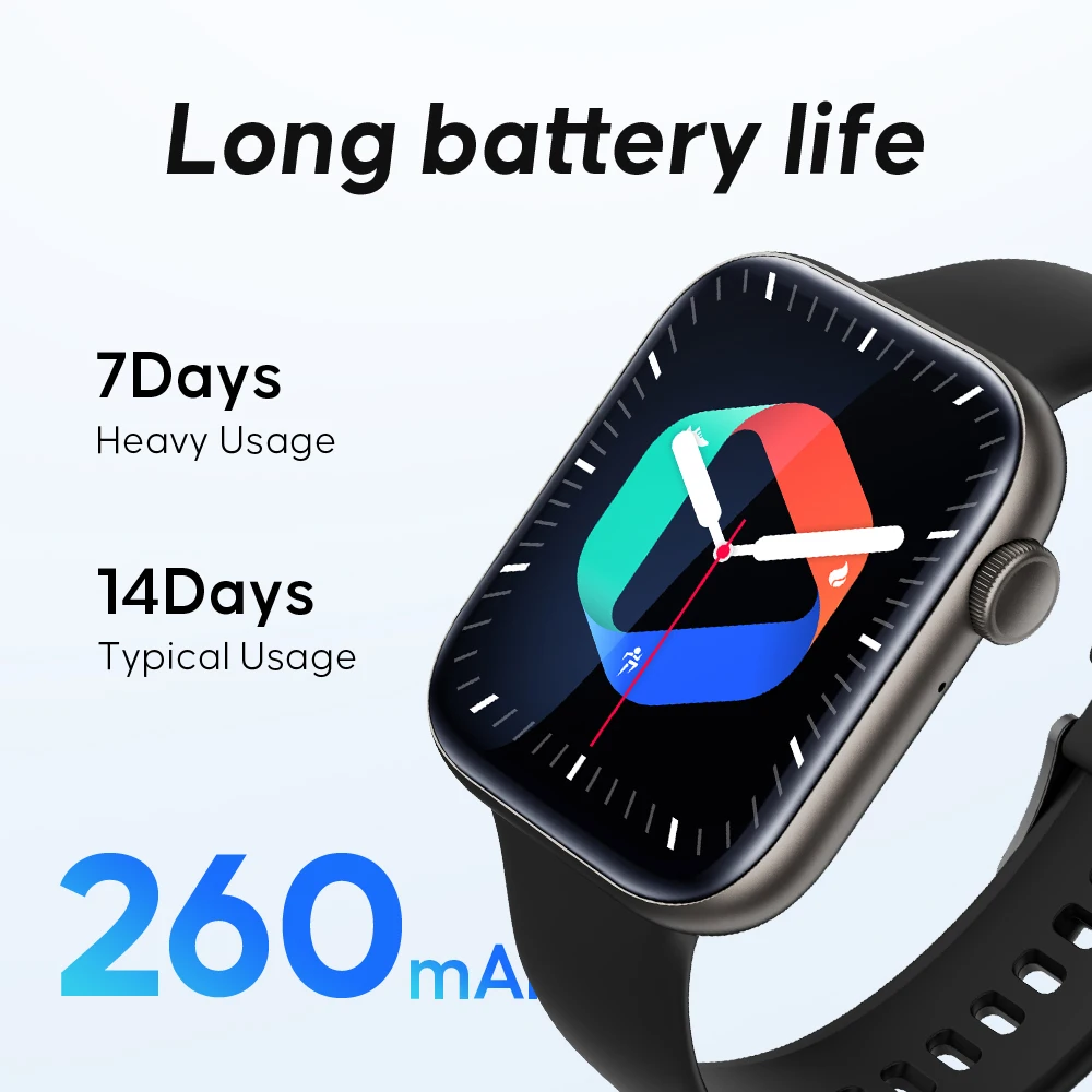 Ainuevo สมาร์ทวอท์ชโทรศัพท์บลูทูธ P45 1.8 "HD สนับสนุนการแสดงผล120 + โหมดกีฬาอัตราการเต้นหัวใจกันน้ำ IP67