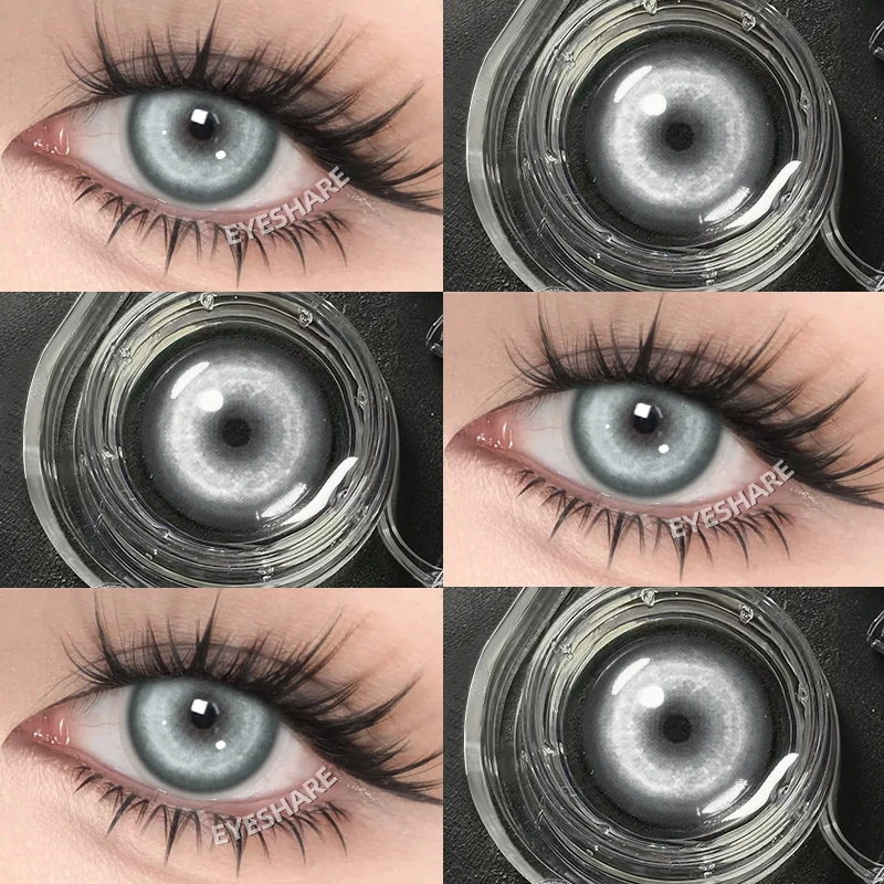 EYESHARE 1 Paar Cosplay Farbige Kontaktlinsen für Augen Rote Kontaktlinsen Anime Rosa Augenlinsen Halloween Beauty Make-up Linsen – Detail 32