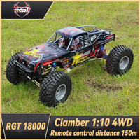 Rgt 18000 1:10 Rc Car Four-wheel Drive Off-road Rock Crawler 4x4 Electric Waterproof Hobby Rock Truck M Model Boy Toy Gift Box