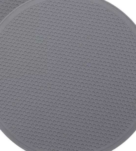 Heat Resistant Silicone Insulation Pad 30x30cm Gray Non-slip Placemat For Kitchen Dining Table Protection Mat