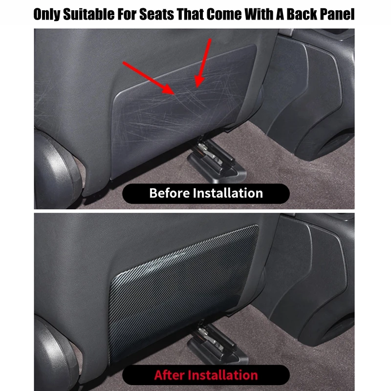 For Mercedes Benz C E GLC Class W205 W213 X253 Coupe C253 2015-2022 2023 Front Row Seat Anti Kick Trim Cover Protective Pad Mat