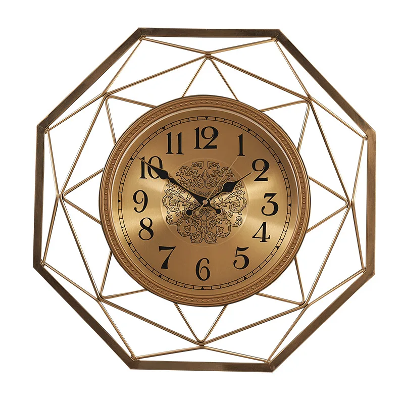 New Chinese living room creative silent wall clock light luxury personalized craft wall watch home fashion wall decoration clock