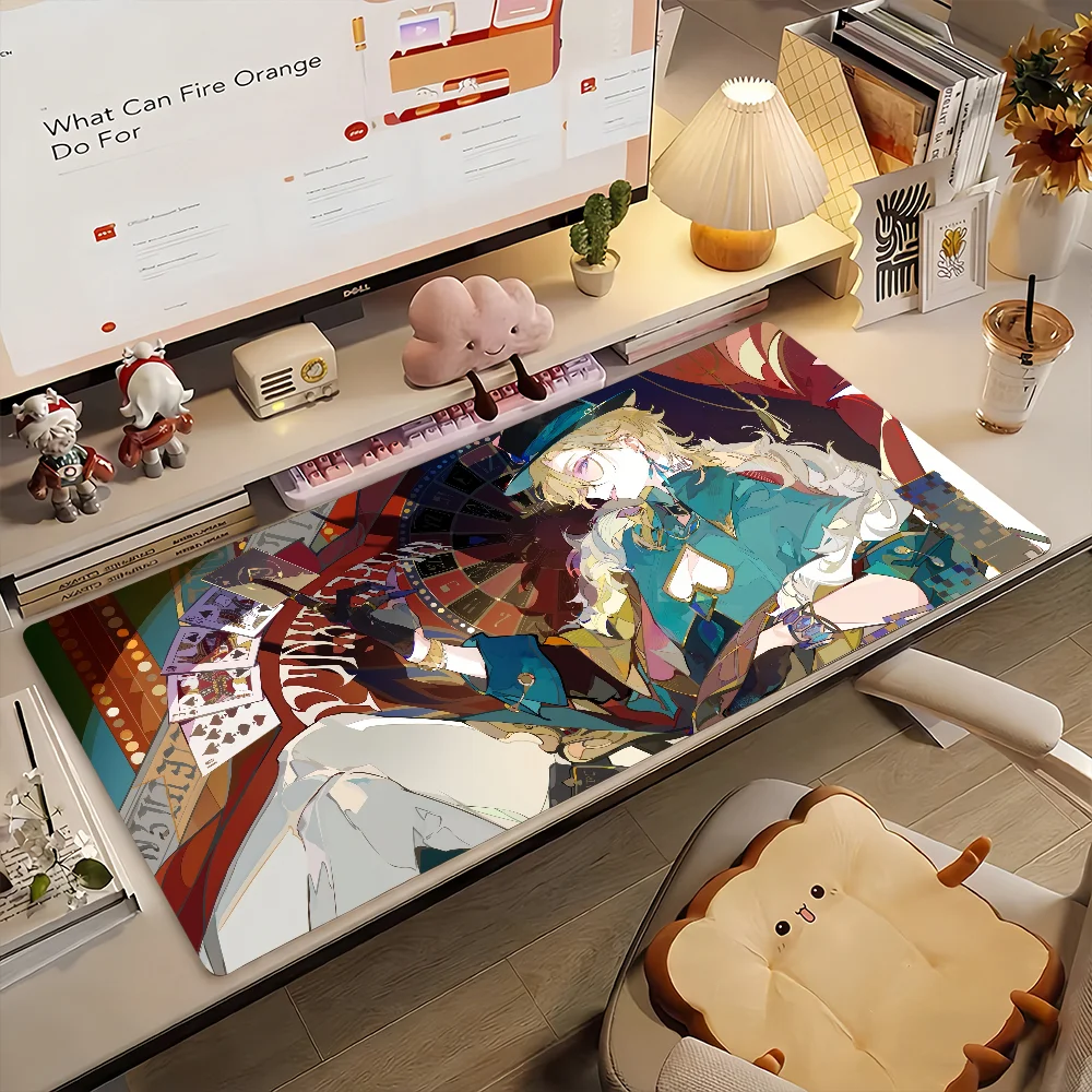 Game Honkai Star Rail Aventurine Mouse Pad Non-slip Rubber Gamer Balance Computer Mat Decoracion Deskmat Laptop Office Large