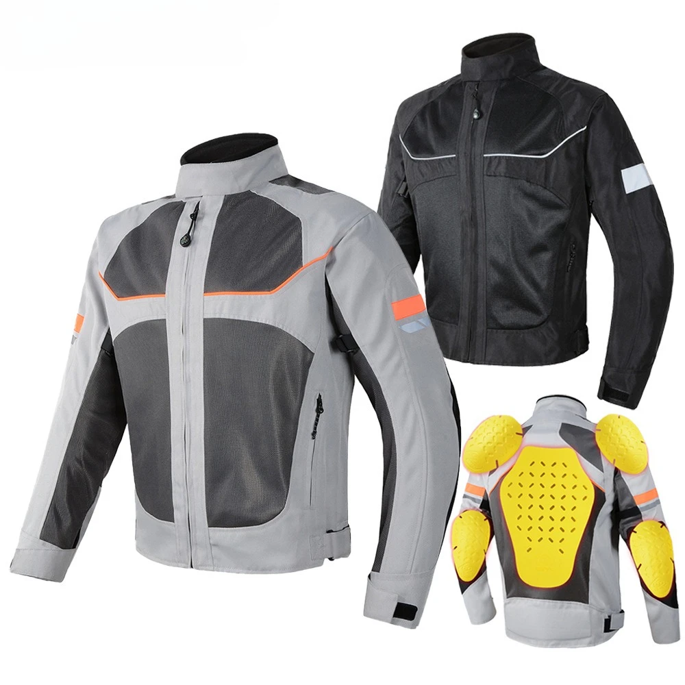 

Motorcycle Riding Jacket Mens Protective Gear Breathable Motocross Racing Suit with Armor Pads for Motorcycle Scooter Off Road