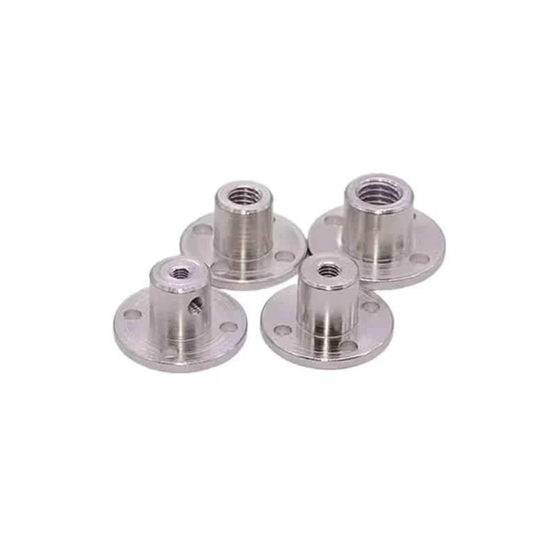 1PC Flange Coupling Nut M3 M4 M5 M6 M8 inner diameter 3mm 4mm 5mm 6mm 8mm Suitable for Motor Thread Shaft General Accessories