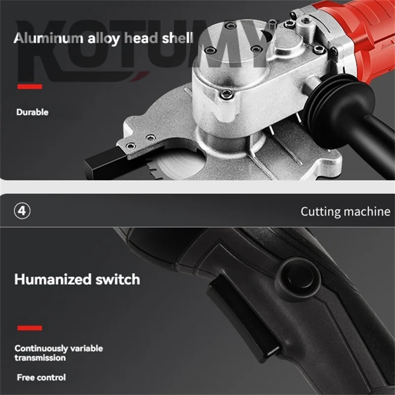 เครื่องตัดเหล็กแบนเหล็กสี่เหลี่ยม เลื่อยตัดเย็น เครื่องตัดเหล็กกลม แบตเตอรี่ลิเธียม เครื่องตัดเหล็กแบบไม่มีแปรง