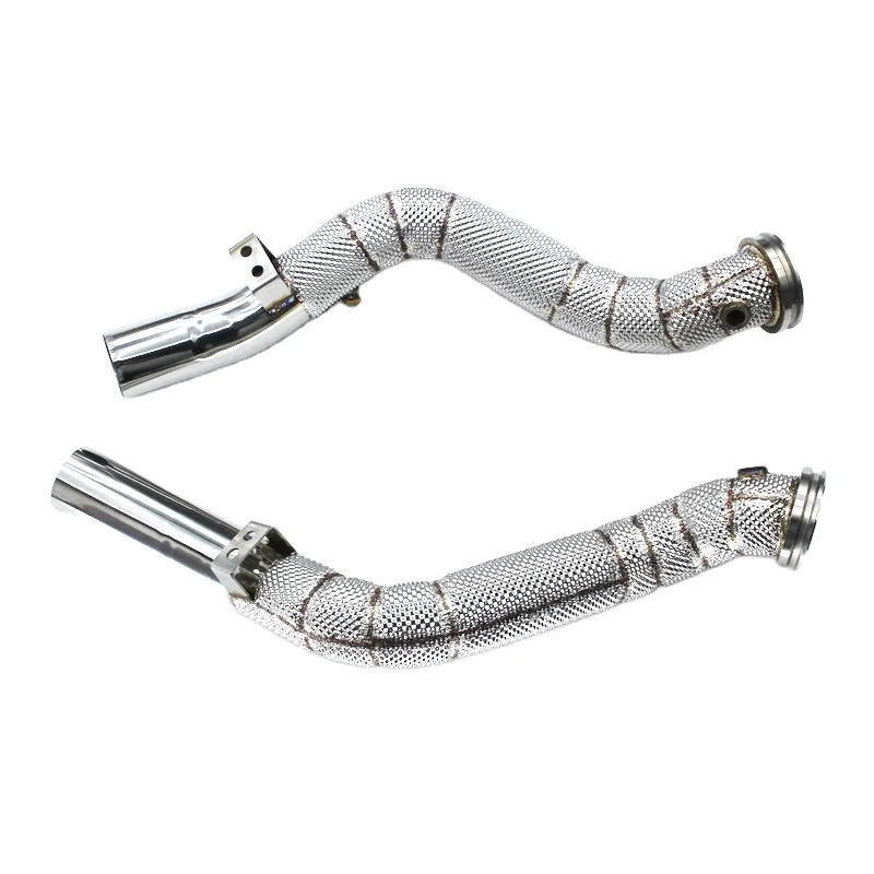 Head Section High flow Pipes Exhaust Pipes branch downpipe Exhaust Pipe with catalyst for Maserati Ghibli 3.0T 2014-2016