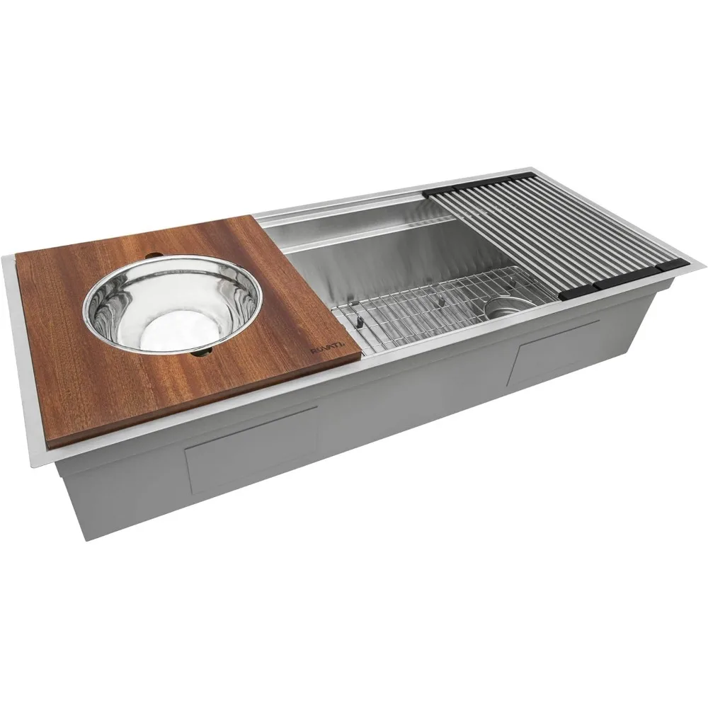 

33 Inch Workstation Shoulder Kitchen Sink Base 16 Stainless Steel Product Dimensions 14 "D X 32" W X 5 "H