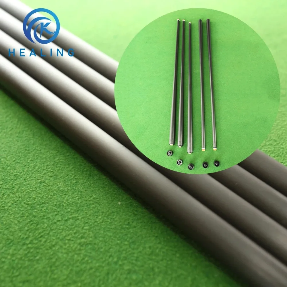 Customized 100% Carbon Fiber Black Technology Shaft Of Pool Cue Front Part for Billiard Play/Break/Snooker Cue Shaft with foam