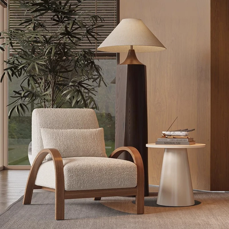 مصمم كرسي أريكة فردي على طراز Wabi Sabi، غرفة المعيشة، الشرفة، الإقامة المنزلية، الفندق، منطقة الراحة، الاستقبال، الاستقبال، كرسي الترفيه