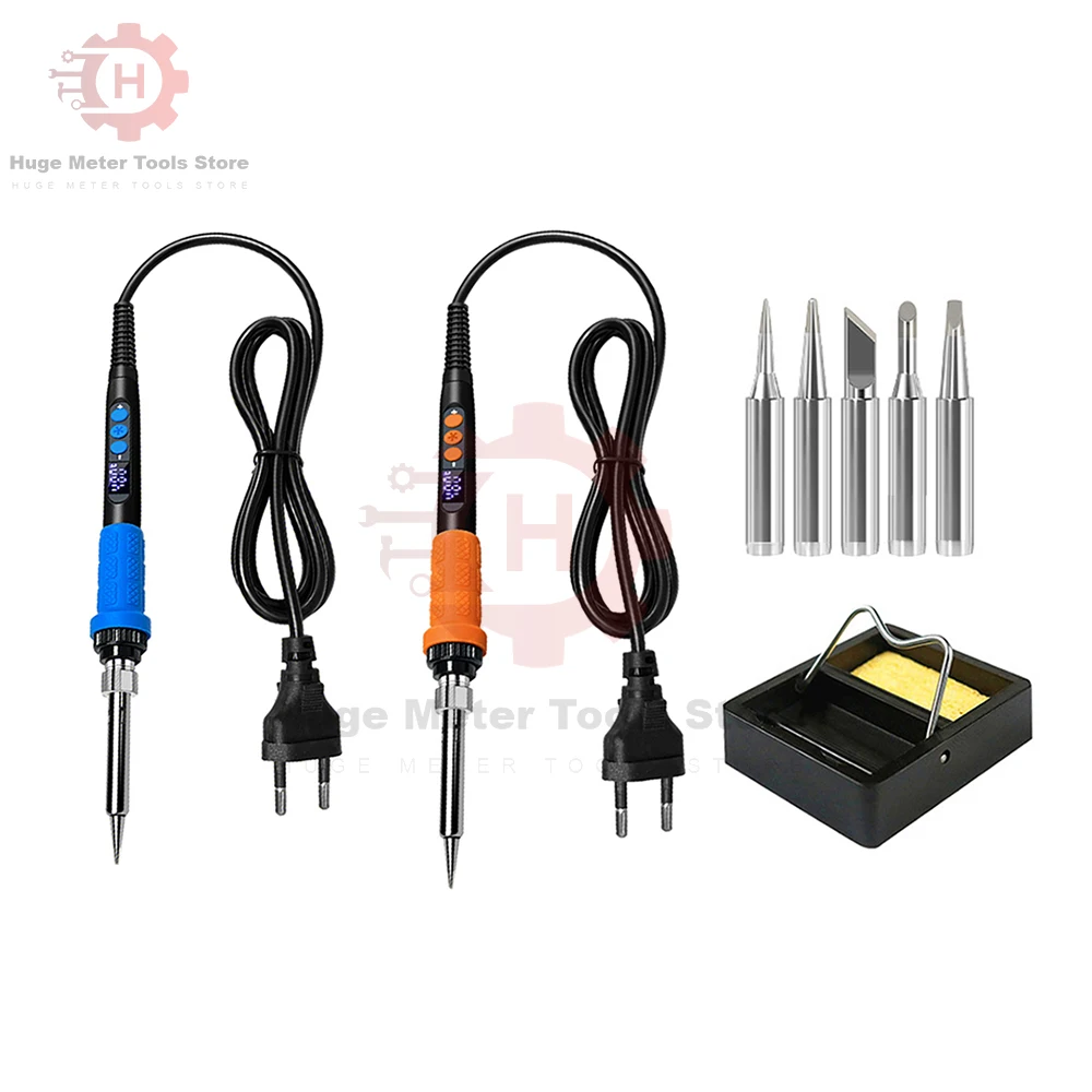 AC220V 90W Electric Soldering Iron LED Digital Display Adjustable Internal Thermal Thermostatic Regulating Solder Iron Set