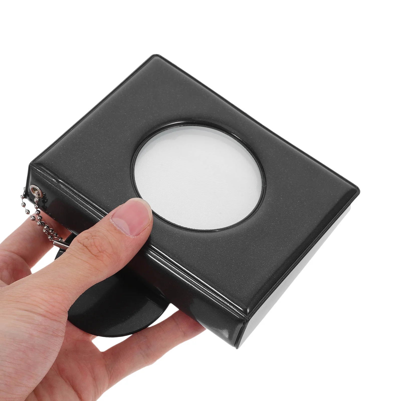 2Pcs Mini Photocard Holder Book Heart Round Hollow Photo Album Portable Card Storage Collection Game Cards Binder Small Album