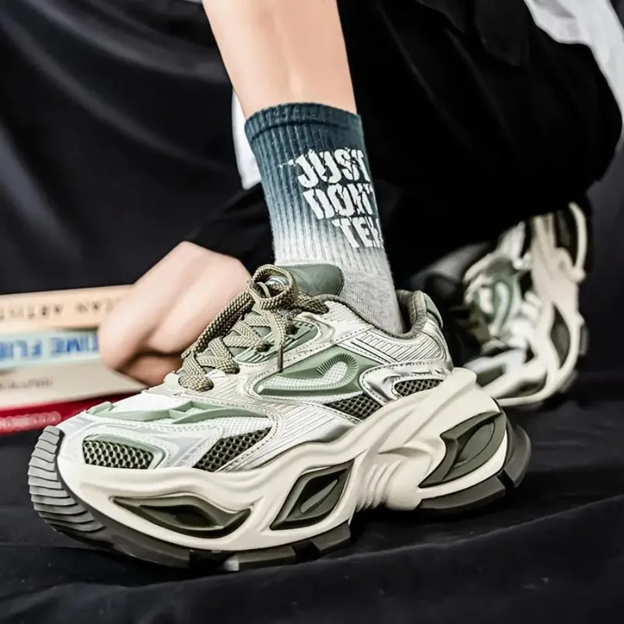 

Men'S Lightweight Breathable Low-Top Sneakers - All-Season Casual Shoes with Arch Support and Cushioned EVA Insole PU/Fabric Up