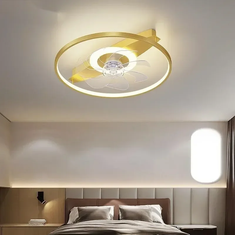 New Home with Remote Control Living Room Fan Light Ceiling Lamp Simple Modern Creative Study Bedroom Fan Lamps and Lanterns