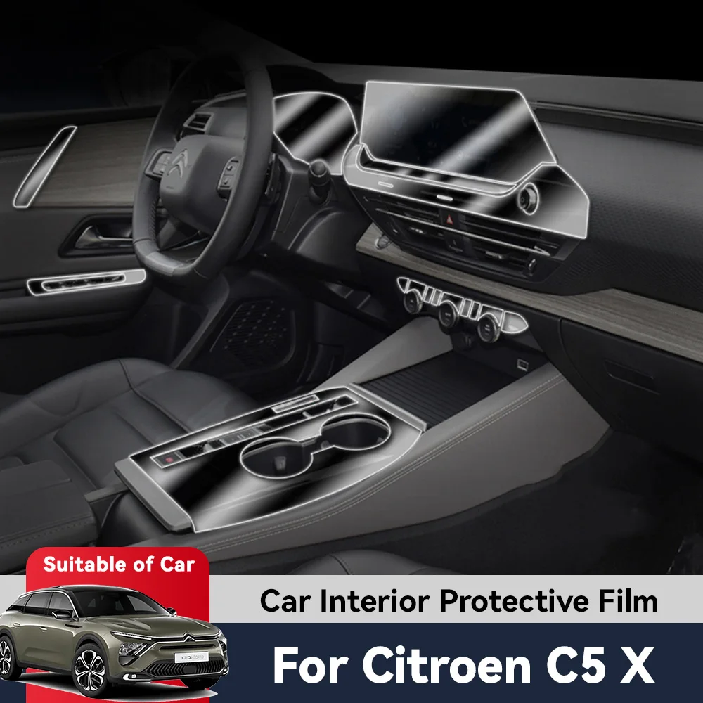 

Auto Central Control Screen TPU Navigation Anti Scratch interior Protection Film GPS Navigation For Citroen C5 X 2022-2024