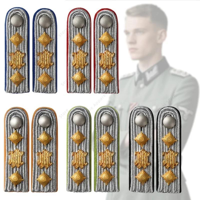 

Наплечники немецкой армии Wehrmacht времен Второй мировой войны, комплект погонов для общественного офицера, военные болезни, погоны для коллекционной реконструкции