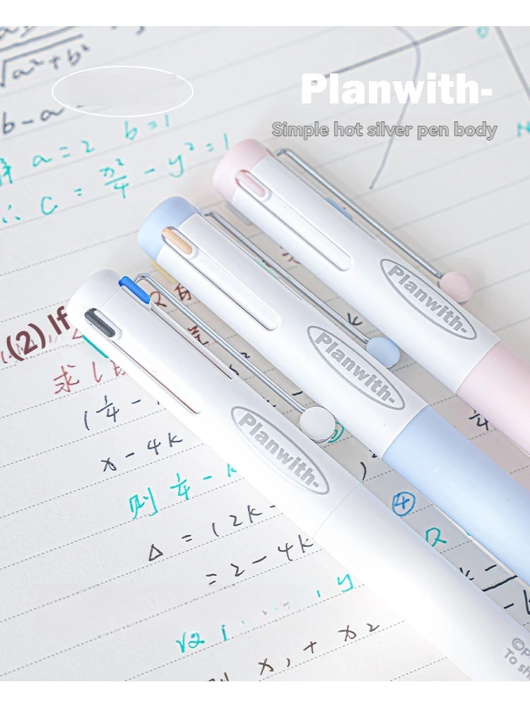 1 x Gelstift, mehrfarbiger Stift mit hohem ästhetischem Wert und mehreren Farben in einem, neutralem Stift, spezieller Markierungsstift für Notizen – Detail 12