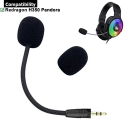Replacement Aux 3.5mm Microphone Mic For Redragon H350 Pandora RGB Wired Gaming Headsets
