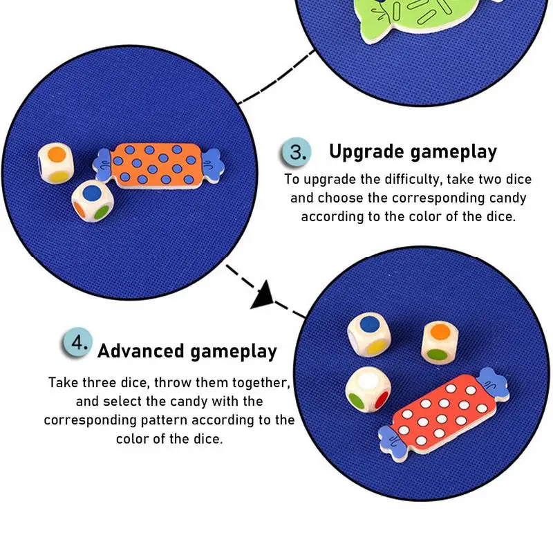 幼児用木製おもちゃ、感覚教育玩具、モンテッソーリ学習キャンディー形状、マッチングゲーム