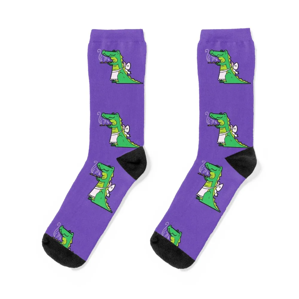 

Gator Baker Socks floral Men's gym sheer Girl'S Socks Men's