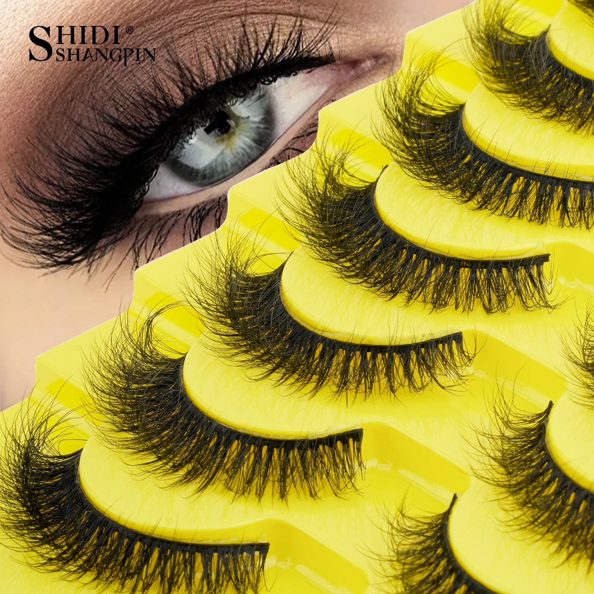 

Faux Cils 3/10 Pairs Fluffy Soft Full False Eyelashes Natural Long Dramatic 3D Mink Lashes Curly Fake Eyelash Extension Makeup