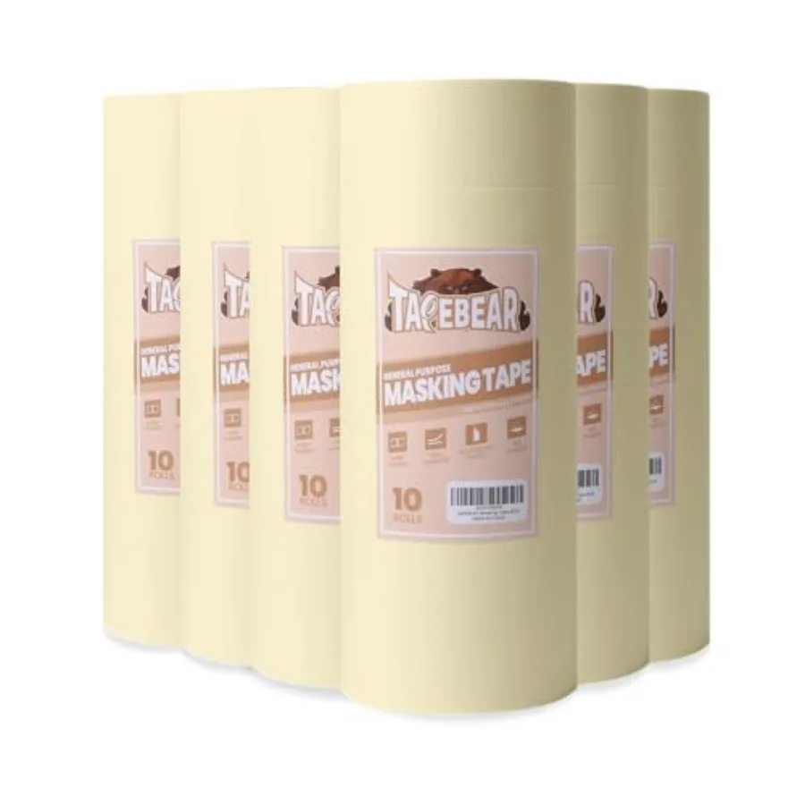

0 Rolls General Purpose Masking Tape 0.7 Inch x 0 Yards, Beige White Painters Tape for Painting, Labeling, DIY Arts Crafts, Hom