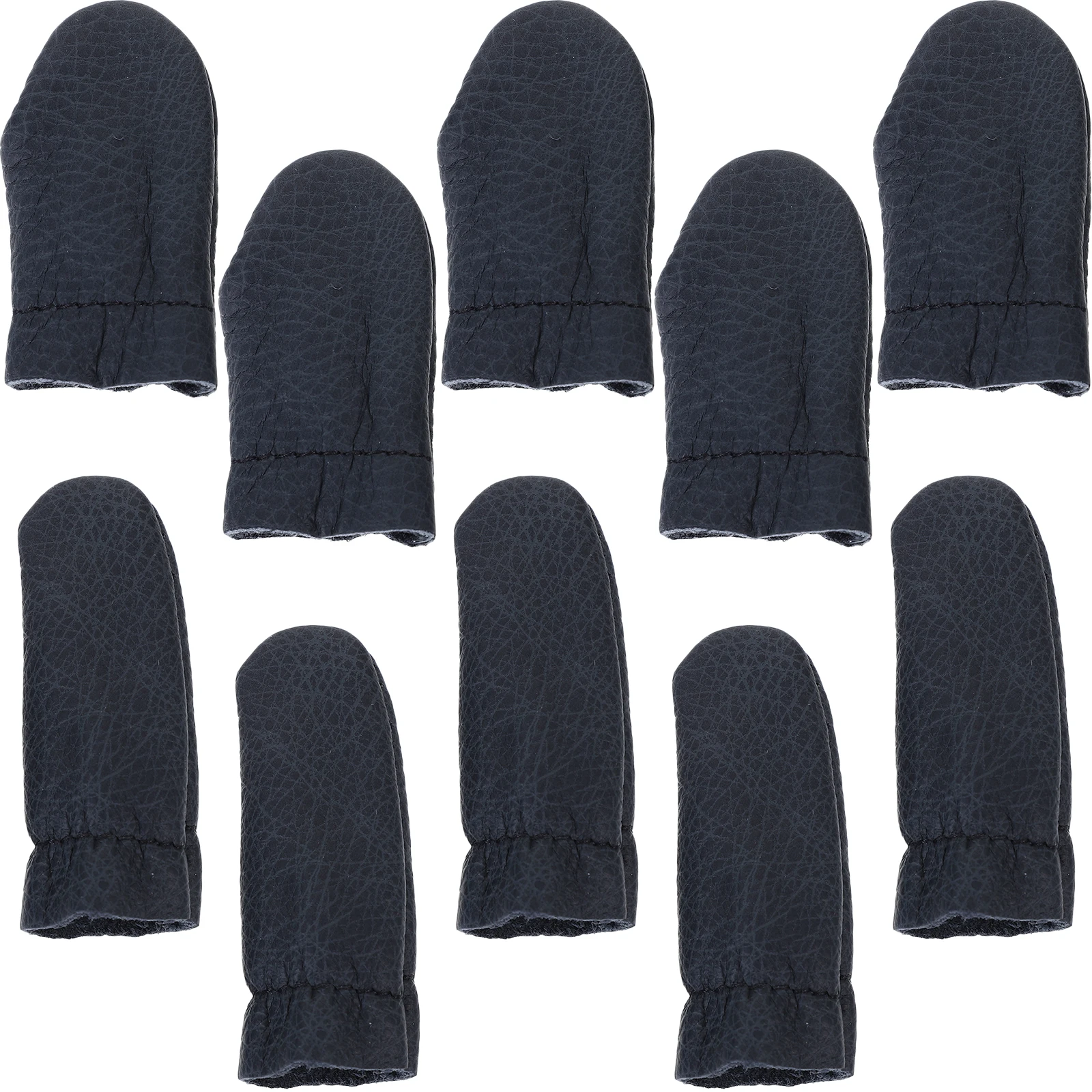 

10 Pcs Finger Protector Thimble Finger Protector Premium PU Cut Resistant Covers Sewing Felting Craft Tools Accessories