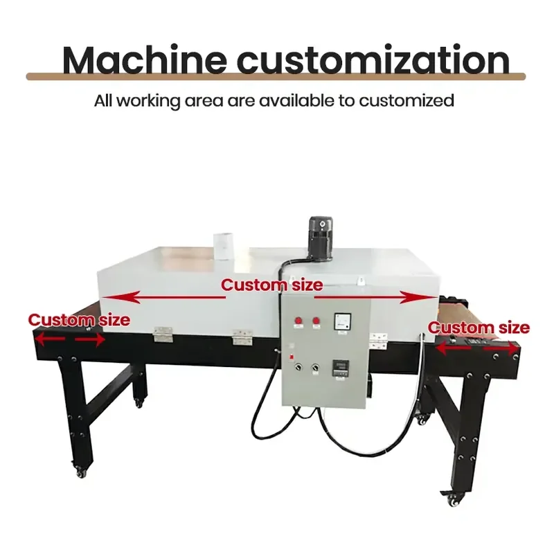New Automatic Tunnel Drying Oven Curing Machine for Screen Printing 4800W High Efficiency Conveyor Dryer 1 Year Warranty