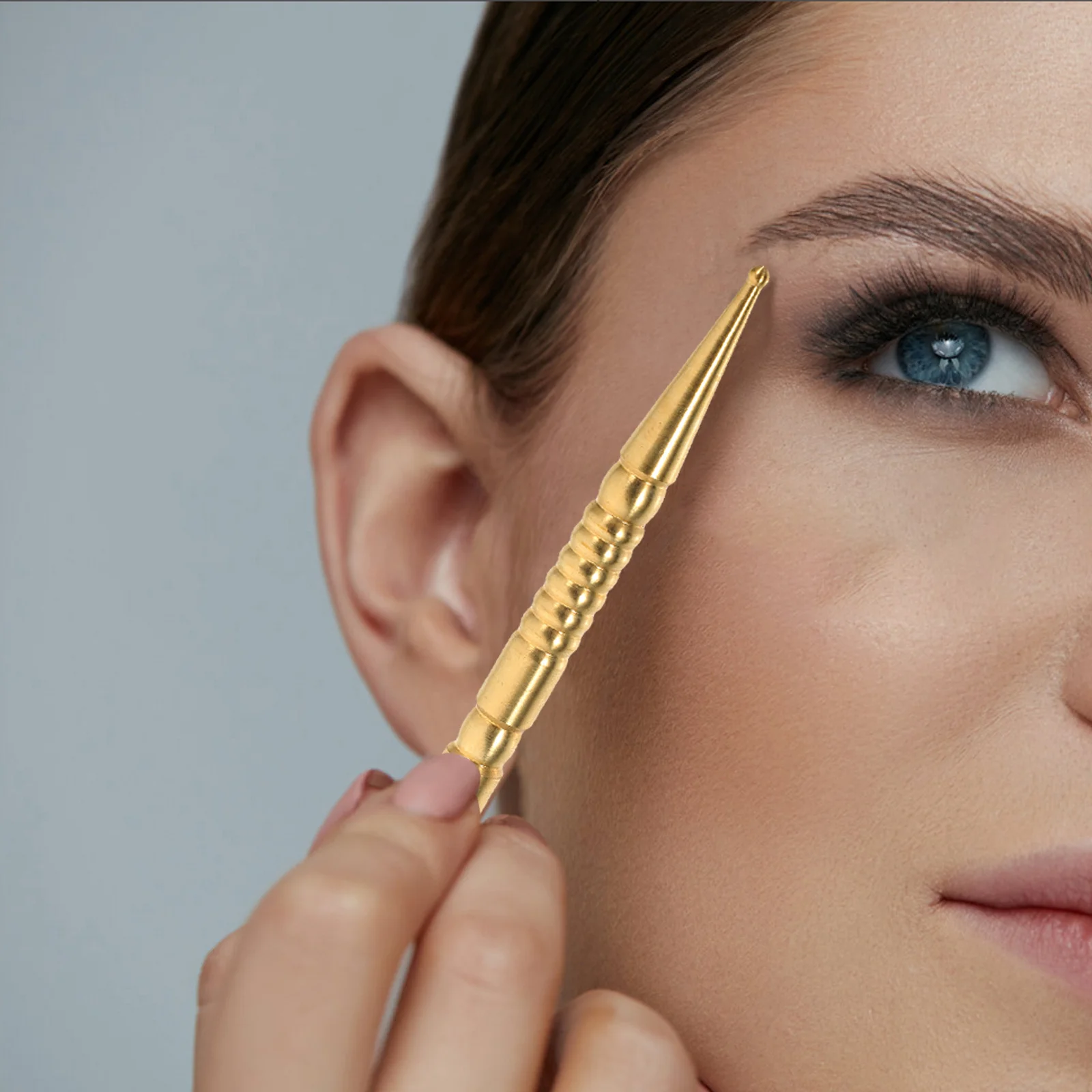 

Маленькая акупрессурная ручка, латунный массажер для тела, универсальный многофункциональный массажный инструмент, портативный, прочный, удобный для ежедневного использования тела