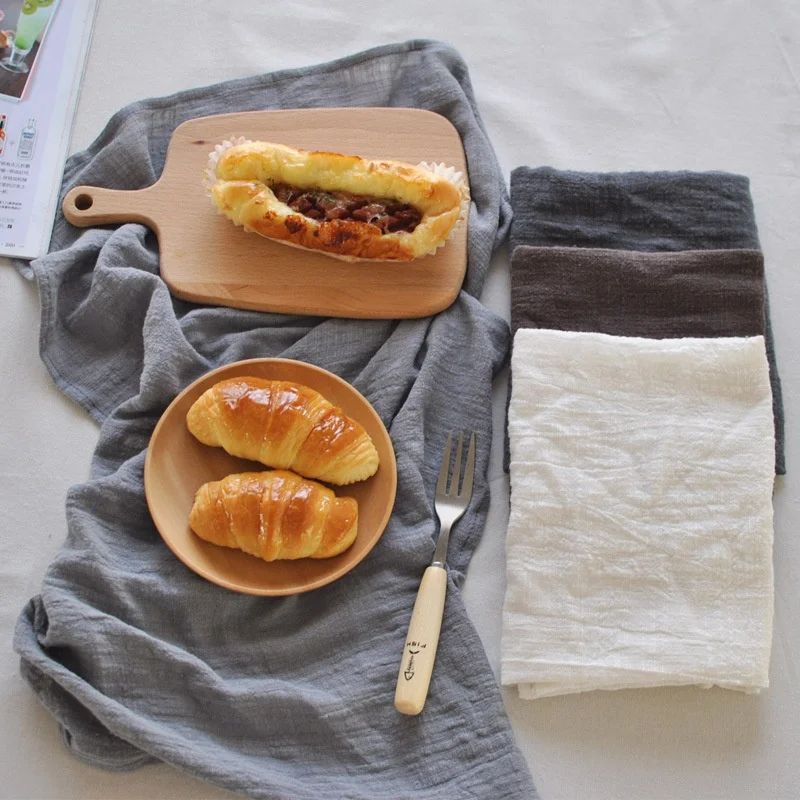 

Cotton Linen Tablecloth Photographed Background Cloth Napkin Dining Table Cover For Kitchen Picnic Placemat Home Decor