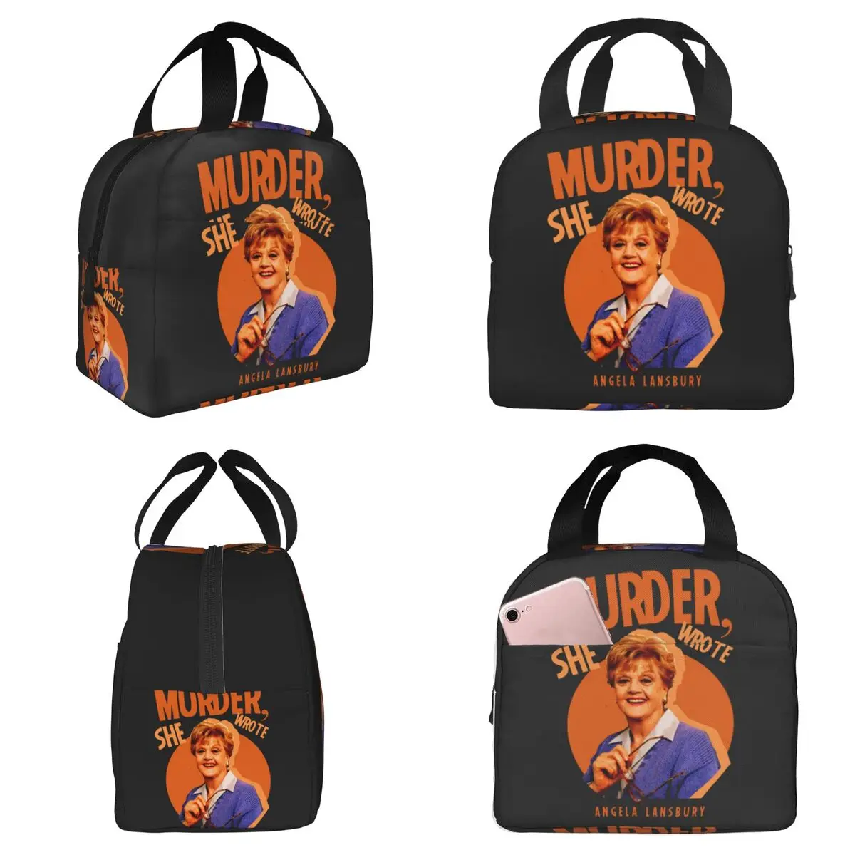 

Термосумка для обедов Murder She Wrote для женщин, офисная термосумка-холодильник, портативный контейнер для еды