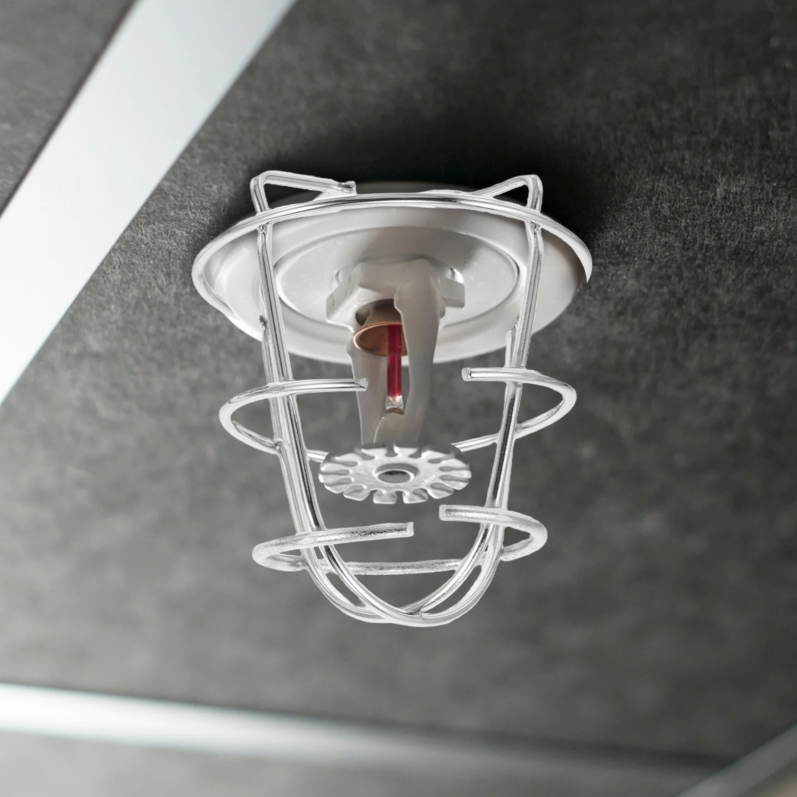 4 Buah Pelindung Kepala Sprinkler Kebakaran Logam Baja Tahan Karat untuk Sprinkler Kebakaran Komersial Perumahan