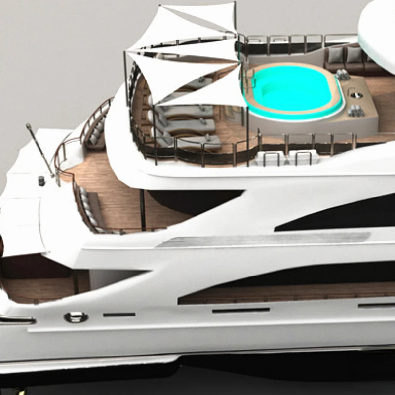 RC Cruise Model Large Luxury Yacht Model Static and Remote Control Optional Electric Toys Can Be Customized