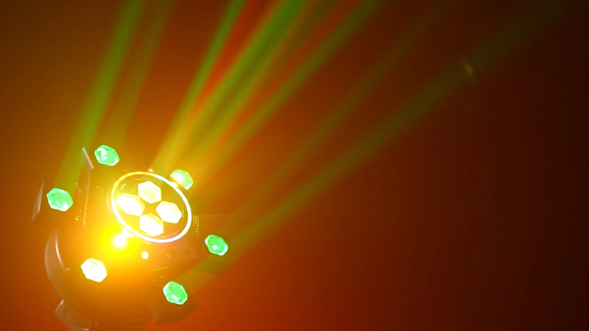 Fernbedienbare Moving-Head-Lichtanlage mit 6 Armen, RGBW-Beam, Strobe, Laser, DMX512-Bühnenbeleuchtung für DJ, Disco, KTV – Detail 24