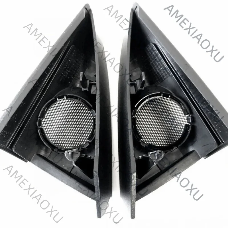 

AMEXIAOXU Set Car Front Door Speaker Audio Cover Horn Tweeter Loudspeaker Cover Trim With Foam For-BMW 3 Series E92 E93 2006-20