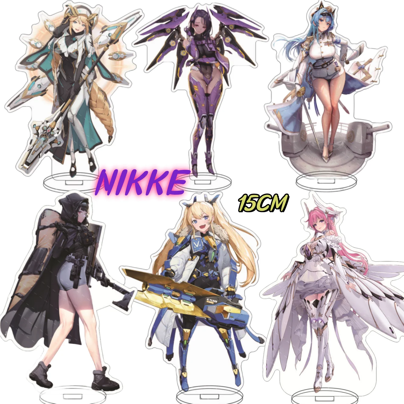 

New Anime NIKKE The Goddess of Victory Stand Acrylic Figure Emma Miranda Standing Model Plate Desktop Cosplay Gift 15CM