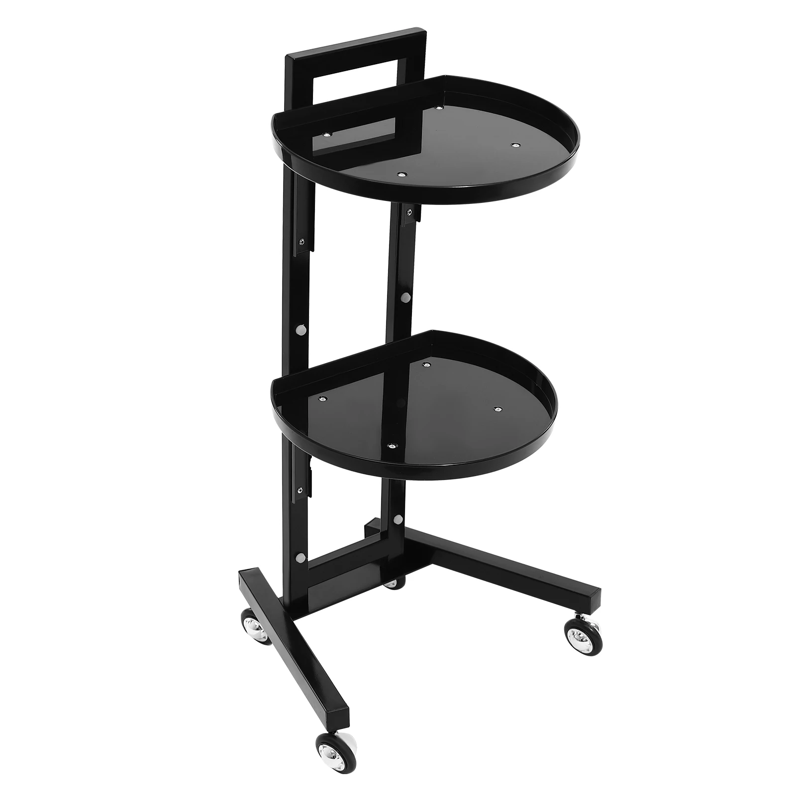 Mobile Hairdressing Trolley Professional Salon SPA Cart Beauty Hair Lash Cart Semi-Circular Tray