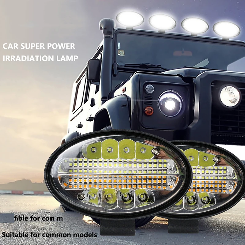 30 W 5,5 Zoll LED-Lichtleiste 4 x 4 Offroad-Scheinwerfer, superhelles Auto-Arbeitslicht, Spot-Blitz, integrierter Scheinwerfer, ATV, LKW, Traktor